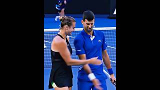 Djokovic and Sabalenka are so funny 🤣🤣 part 2  djokovic sabalenka ao2024 fy foryou 🎾 [upl. by Aivatan]