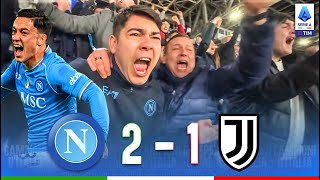 DESTINO RASPADORI al 90 NAPOLIJUVENTUS 21  LIVE REACTION NAPOLETANI dallo STADIO MARADONA [upl. by Chalmers]