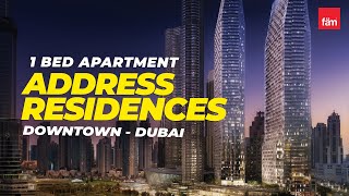 Stunning 1 Bed Apartment in The Address Residences Dubai Opera Tower 2 Downtown Dubai [upl. by Rolf884]