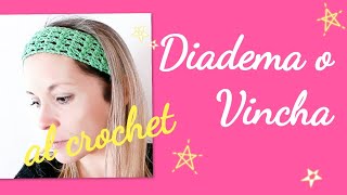 Diadema o vincha tejida al crochet [upl. by Sidalg]