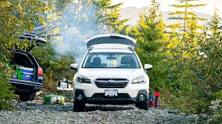 First Time Backcountry Camping in my Subaru Outback [upl. by Hepsiba]