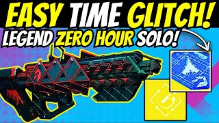 New Zero Hour TIME Glitch amp Solo LEGEND Cheese How To Get Outbreak Perfected Crafted Easy Destiny 2 [upl. by Stewart]