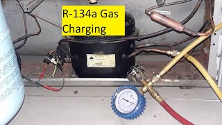 14 cft refrigerator gas charge R134a gas chargingফ্রিজের গ্যাস চার্জিং করা শিখুন। [upl. by Coniah]