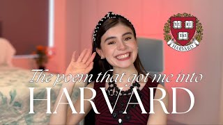 The poem that got me into Harvard [upl. by Nesnah]