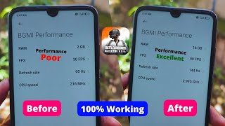 Phone CPU Overclock Tricks Get 144Hz Refresh Rate amp 90 Fps BGMI Gameplay in 2GB RAM Phone [upl. by Neelsaj500]