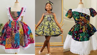 Ankara Gown For Kids  African Trending Ankara Style For Girls [upl. by Hammad]