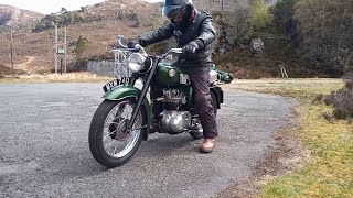 BSA C15  Mullardoch Dam 105 miles [upl. by Osmen]