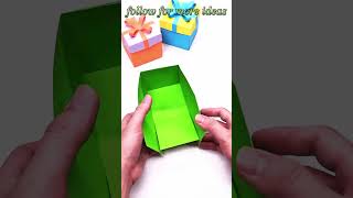 diy handmade gift box using with paper youtubeshorts [upl. by Wincer]