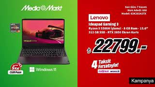 Rengarenk Şahane Kasım Başladı  Lenovo Idepad Gaming Oyuncu Bilgisayarı 22799TL [upl. by Halda]