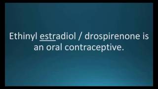 CC How to pronounce ethinyl estradiol  drosperinone Yaz Memorizing Pharmacology Flashcard [upl. by Nnyleitak]