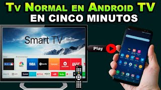 CÓMO CONVERTIR UN TV NORMAL EN SMART CON ANDROID TV [upl. by Himelman]