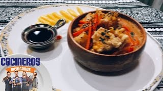 Receta Pollo en salsa de mango  Cocineros Mexicanos [upl. by Dituri]