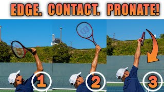 5 Drills For EASY Serve Pronation Tennis Serve Lesson [upl. by Ennovy]