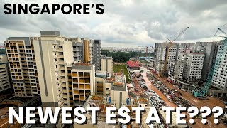 SINGAPORES NEWEST HDB ESTATE  Exploring Tengah New Town [upl. by Allebara]