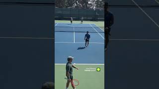 Underhand serve at match point shorts [upl. by Samara]