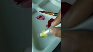 Part 1 of How to draw acrylic flower for beginner  acrylic painting shorts acrylic flowers [upl. by Grunenwald]