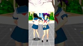 dancing with kokona and saki miyu😊  yandere simulator [upl. by Tegan]