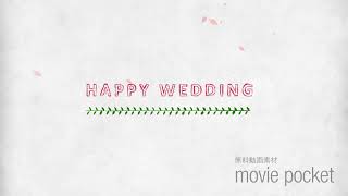 おしゃれで可愛い結婚式無料動画素材13 [upl. by Hgielrak]