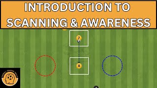 INTRODUCTION to Scanning and Awareness Football Drill  U7 U8 U9 U10 soccer Drill [upl. by Chabot]