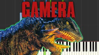 Gamera Main Title Piano Tutorial  Heisei Trilogy [upl. by Atsed]