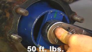 How to adjust Wheel Bearings on a Rear Drive Axle [upl. by Atinrahc]