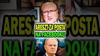 RZĄD TUSKA aresztuje ludzi za POSTA na FACEBOOKU shorts [upl. by Latoyia]