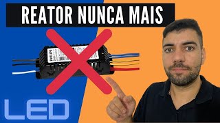 Como Substituir Lâmpada Fluorescente Com Reator por Lâmpada de LED  MUITO FÁCIL [upl. by Enitsyrhc]