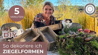 DIY  5 VARIANTEN wie ich Ziegelformen WEIHNACHTLICH dekoriere [upl. by Illil]