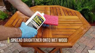 Teak Oil Outdoor Furniture Restoration and Application by Star Brite [upl. by Drawe458]