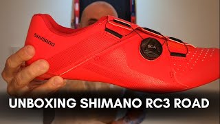 SAPATILHA SHIMANO RC3 ROAD BIKE UNBOXING  CANAL BIKE CHEF [upl. by Meela76]