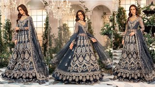 MariaB Mbroidered Wedding Collection 3 Piece Unstitched Organza Suit BD2901 [upl. by Barabas]