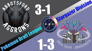 Pokémon Draft League  Abbotsford Aggrons VS New York Malamars  S6 W5 Stargazer Div [upl. by Ttenyl]