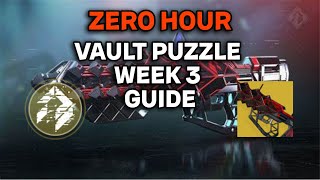 Vault Puzzle 3 in Zero Hour Guide  Intrinsic Perk [upl. by Fonzie]