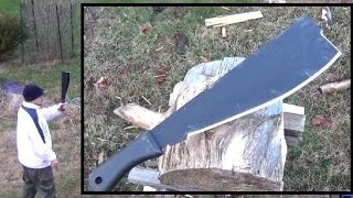 Cold Steel Heavy Machete Modded For Throwing [upl. by Lem964]