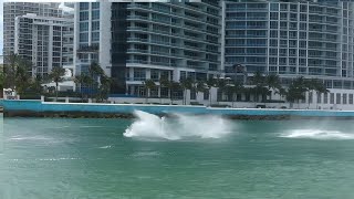 HIGH SPEED ACCIDENTCOMPLETE FOOTAGE AT HAULOVER INLETboating [upl. by Ariaet]