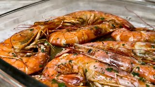 Langostinos al horno Camarones al horno [upl. by Leseil]