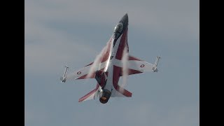 Air Show Radom Royal Danish F16AM Fighting Falcon Poland Warsaw [upl. by Assirt]