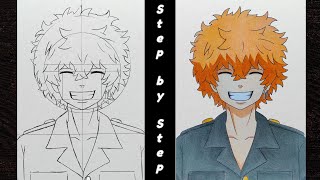 How to DrawquotNahoya Kawata SmileyquotStep by stepTutorial for beginnersTokyo Revengers [upl. by Anuat]