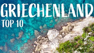 GRIECHENLAND Urlaub  TOP 10 Reiseziele [upl. by Idnaj]