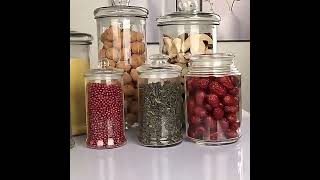 glass airtight jars with glass jars bulk [upl. by Prouty513]