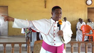 Bishop Onah Gives Catechetical Instructions at St Theresas Breme [upl. by Mariam]