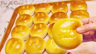 Pan de Coco recipe How to make easy and very soft Pan de Coco Filipino food creations [upl. by Garaway]