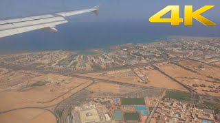 4K  SmartLynx Airbus A320 flight from Berlin to Hurghada [upl. by Kenwee]