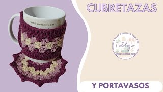 quot¡Crea Portavasos y Cubretazas a Crochet Tutorial Paso a Paso para Principiantesquot [upl. by Adelaide]