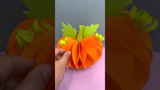 Create a Bright amp Spooky Paper Pumpkin for Halloween – Easy DIY [upl. by Adnelg187]