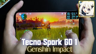 Tecno Spark GO 1 Genshin Impact Test With FPS Meter amp Battery Test [upl. by Riley]