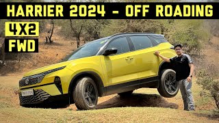 Tata Harrier 2024 Off Roading Test FWD की Power 👌  Better Than Fortuner 4x2 [upl. by Sabino188]