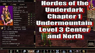 Neverwinter Nights Enhanced Edition Hordes of the Underdark Chapter 1 Undermountain Level 3 Part 1 [upl. by Basilius]