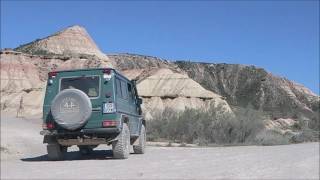 En 4x4 dans le désert des Bardenas Reales en avril 2017 [upl. by Neruat]