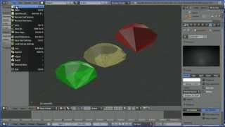 Blender 26 Modelling Tutorial  Making Gem Stones Diamond Ruby and Emerald Using An AddOn [upl. by Ardena]